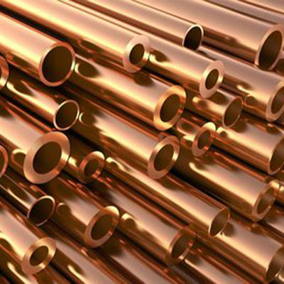 1M Sampai 12M Metal Non Ferrous Seamless Copper Tube Untuk Pendingin AC