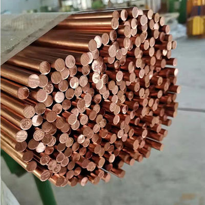 Merah ASTM B151M Batang Bulat Tembaga Batang Nikel Tembaga 6m 2m