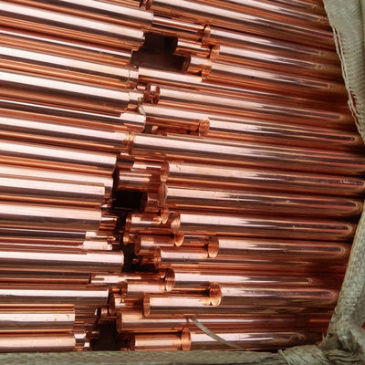 Merah ASTM B151M Batang Bulat Tembaga Batang Nikel Tembaga 6m 2m