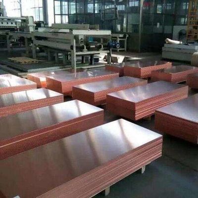 99,99% C10500 C12300 Lembar Plat Tembaga Paduan Katoda Tembaga Elektrolit Murni
