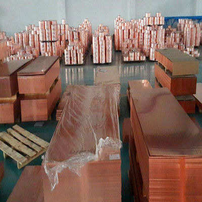 Lembar Plat Tembaga C11600 C12000 99.9 Lembaran Tembaga Murni 0.3mm - 100mm