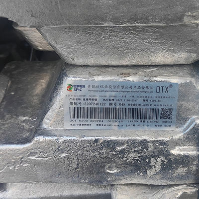 99,7% Aluminium Utama Ingot A7 Elevator Aluminium Die Casting Material