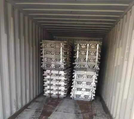 99,95% ASTM AISI Zinc Ingot Paduan Berbasis Seng