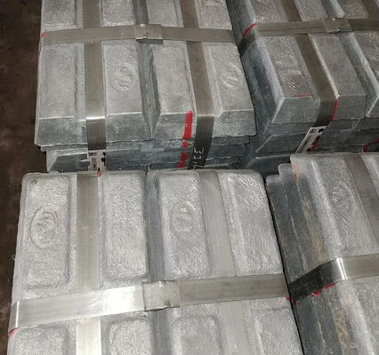 99,95% Permukaan Terang Seng Ingot Logam Putih
