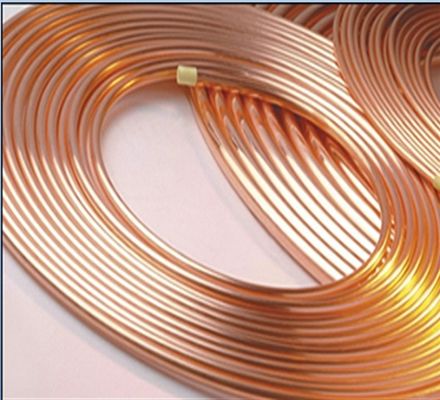 ASTM Refrigerasi AC Tabung Pipa Tembaga Pancake Copper Coil C26000 C27000