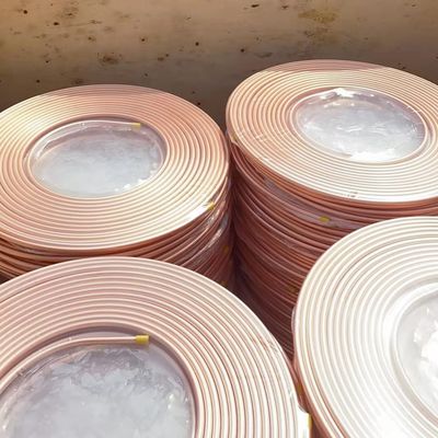 Tahan Api PE Terisolasi Pipa Tembaga Tabung Pipa Tembaga AC Coil 15mm