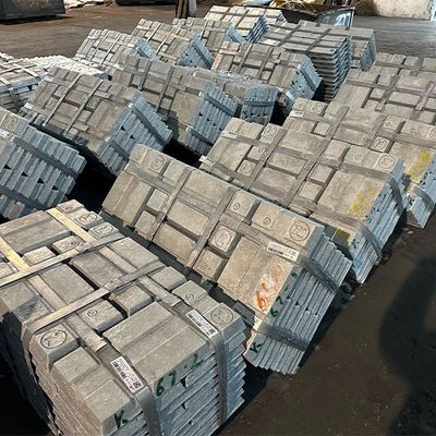 990,9% Seng Ingot Timah Keurasan Tinggi untuk Penerbangan / Elektronik