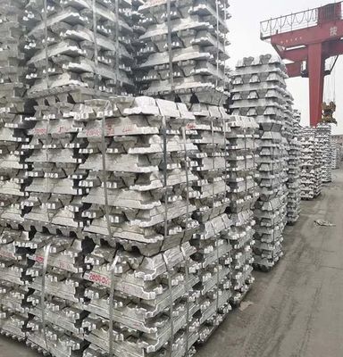 A357 A360 A380 Aluminium Murni A7 Ingot ADC12 Dilelehkan