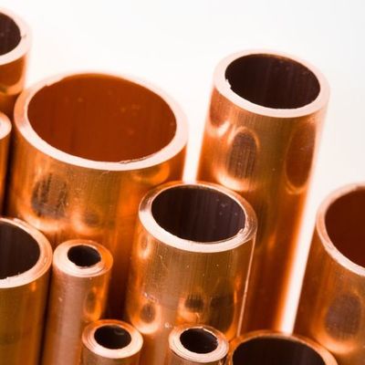 Cu Min 99,5% pipa tembaga lurus tabung dipoles untuk AC dan kulkas