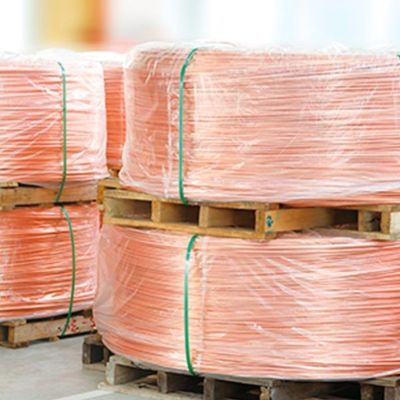 Kawat Lapisan Elektronik Daur Ulang Aluminium Lapisan Tembaga 0,13mm 8-10%C